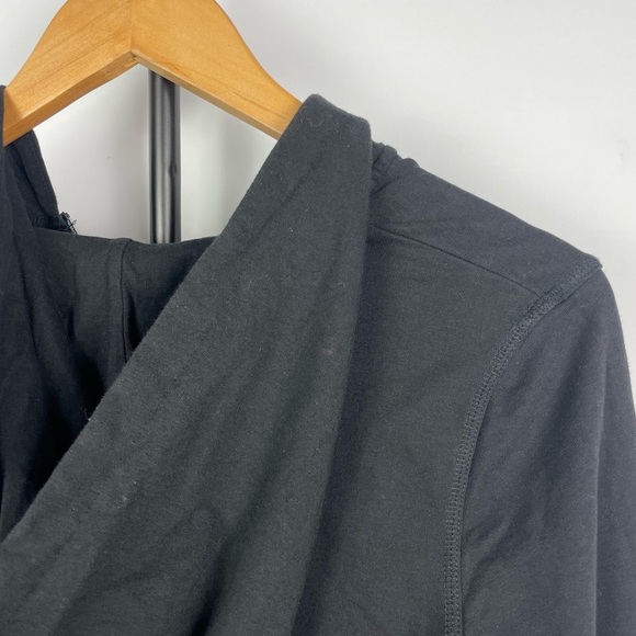 Express Black Y2K 2000s Graphic Print Full Zip Cropped Hoodie Sweater - Picture 7 of 9